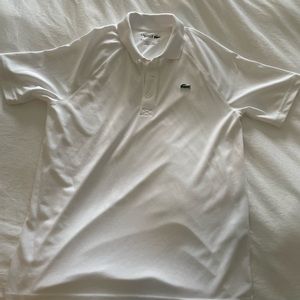 Lacoste SPORT NWOT Breathable Run-Resistant Interlock Polo Mens